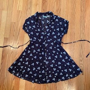 URBAN OUTFITTERS floral wrap mini dress